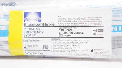 Vyaire 7700YIN Broselow/Hinkle Pediatric Intubation Module, Yellow (x)